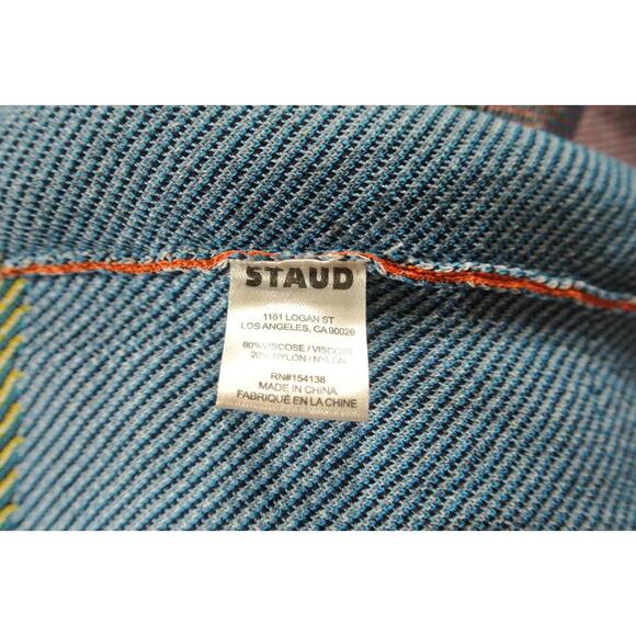 NEW, STAUD Katie Abstract Dress in Multi SZ L #MD1487 - Picture 8 of 8